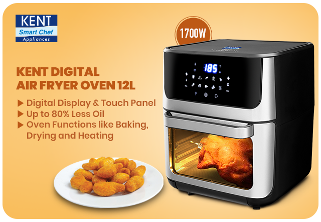 KENT Digital Air Fryer Oven 12L