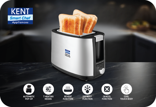 KENT POP-UP TOASTER-RED