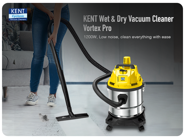KENT Vortex Plus Wet & Dry Vacuum Cleaner